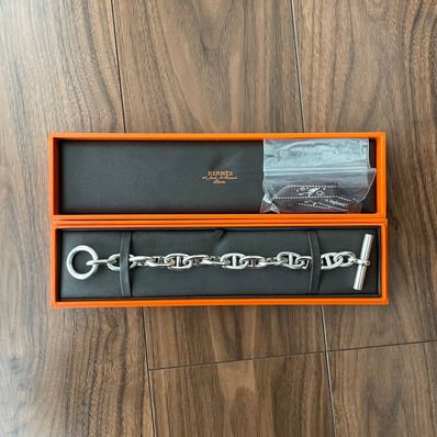 Hermes Chaine D'ancre TGM Bracelet "Silver"