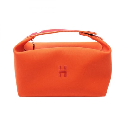 エルメス HERMES ブリッドアブラックGM ハンドバッグ バッグ キャンバス フー レディース オレンジ系 H104223M 05 【中古】