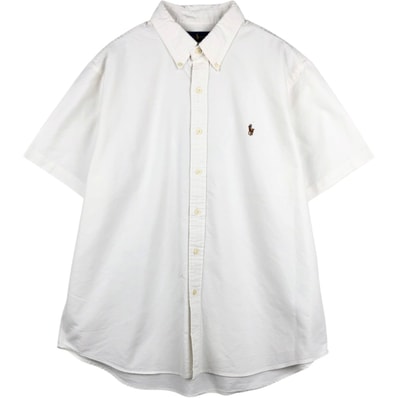 古着 ラルフローレン Ralph Lauren CLASSIC FIT 半袖 ボタンダウンシャツ メンズXL相当/eaa674523
