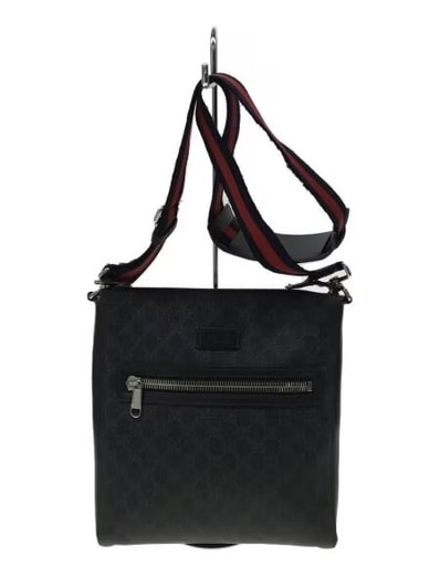 GUCCI GG Supreme Small Messenger Bag "Black/Grey"