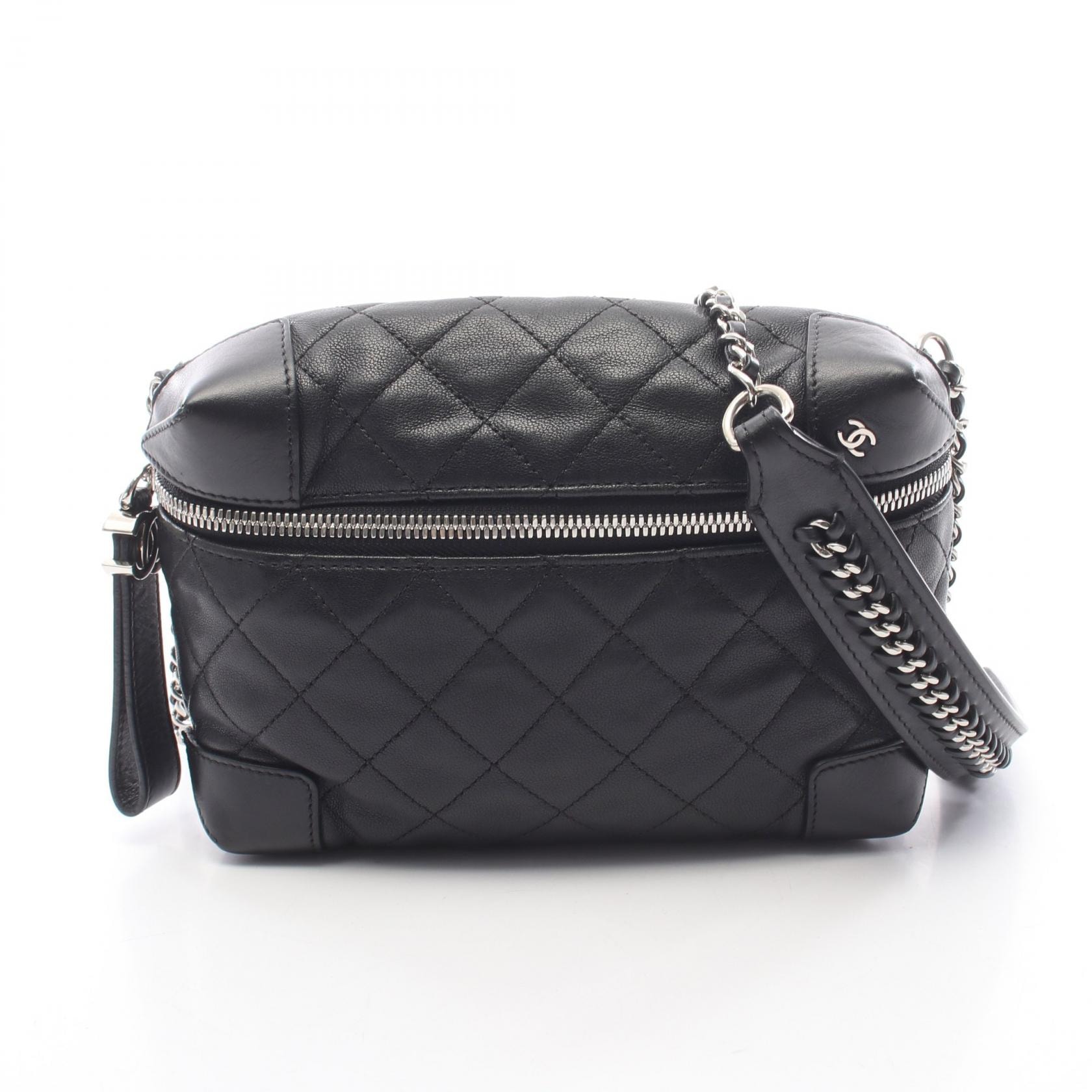 シャネル CHANEL マトラッセ ショルダーバッグ バッグ ラムスキン(羊革) レディース ブラック系 【中古】