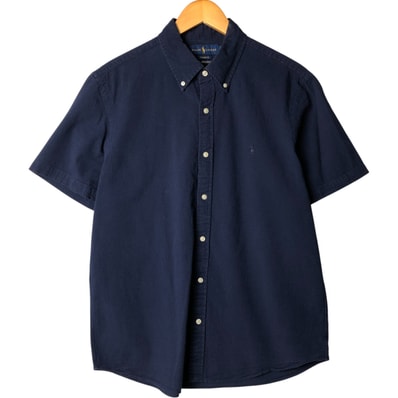 古着 ラルフローレン Ralph Lauren CLASSIC FIT シアサッカー 半袖 ボタンダウンシャツ メンズL相当/eaa576792