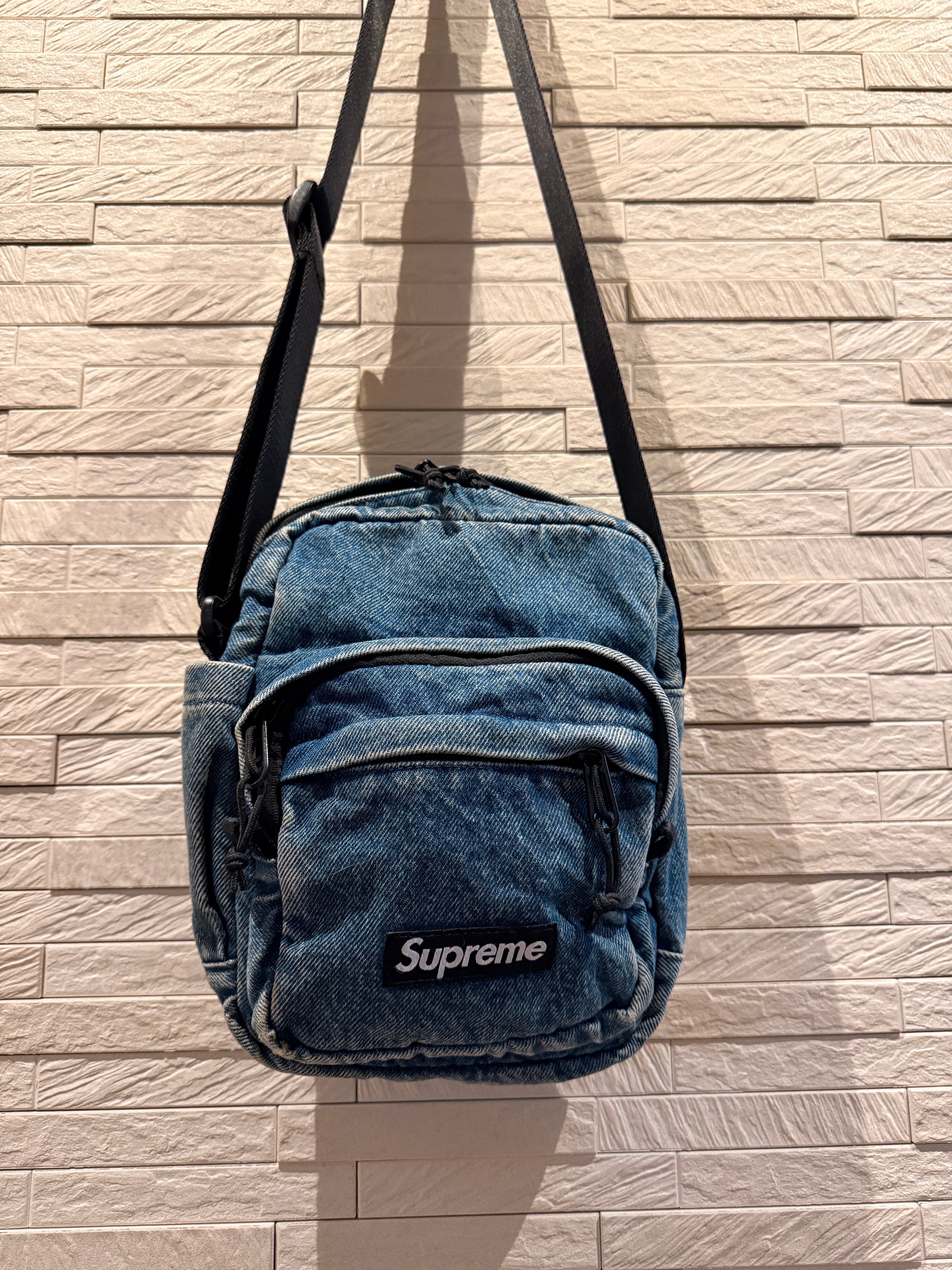 目立った傷や汚れなし】シュプリーム デニム ショルダーバッグ
