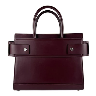 ジバンシィ GIVENCHY ハンドバッグ ショルダーバッグ ホライゾン レザー ボルドー レディース【中古】 z10502