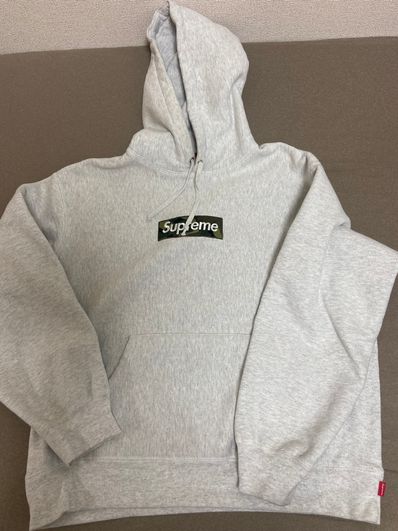 Supreme Box Logo Hooded Sweatshirt "Ash Grey" (23FW)