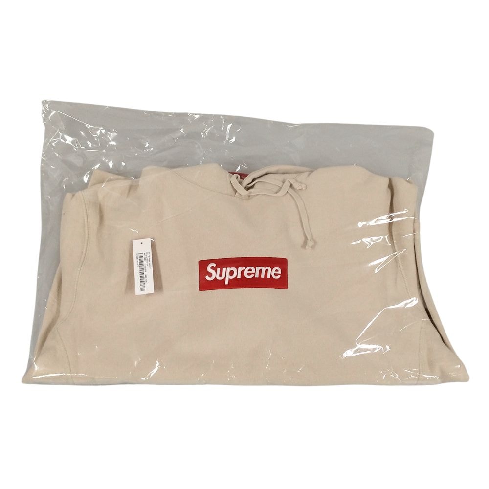 Supreme Box Logo Hooded Sweatshirt "Stone" (24FW)