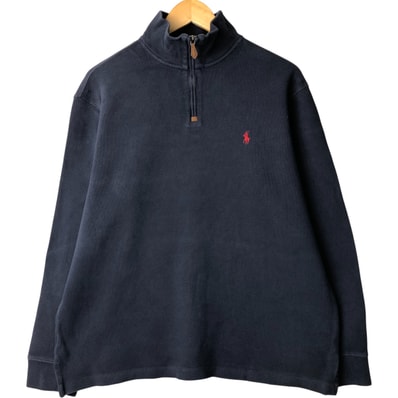 古着 ラルフローレン Ralph Lauren POLO by Ralph Lauren ハーフジップスウェットシャツ トレーナー メンズL相当/eaa590093