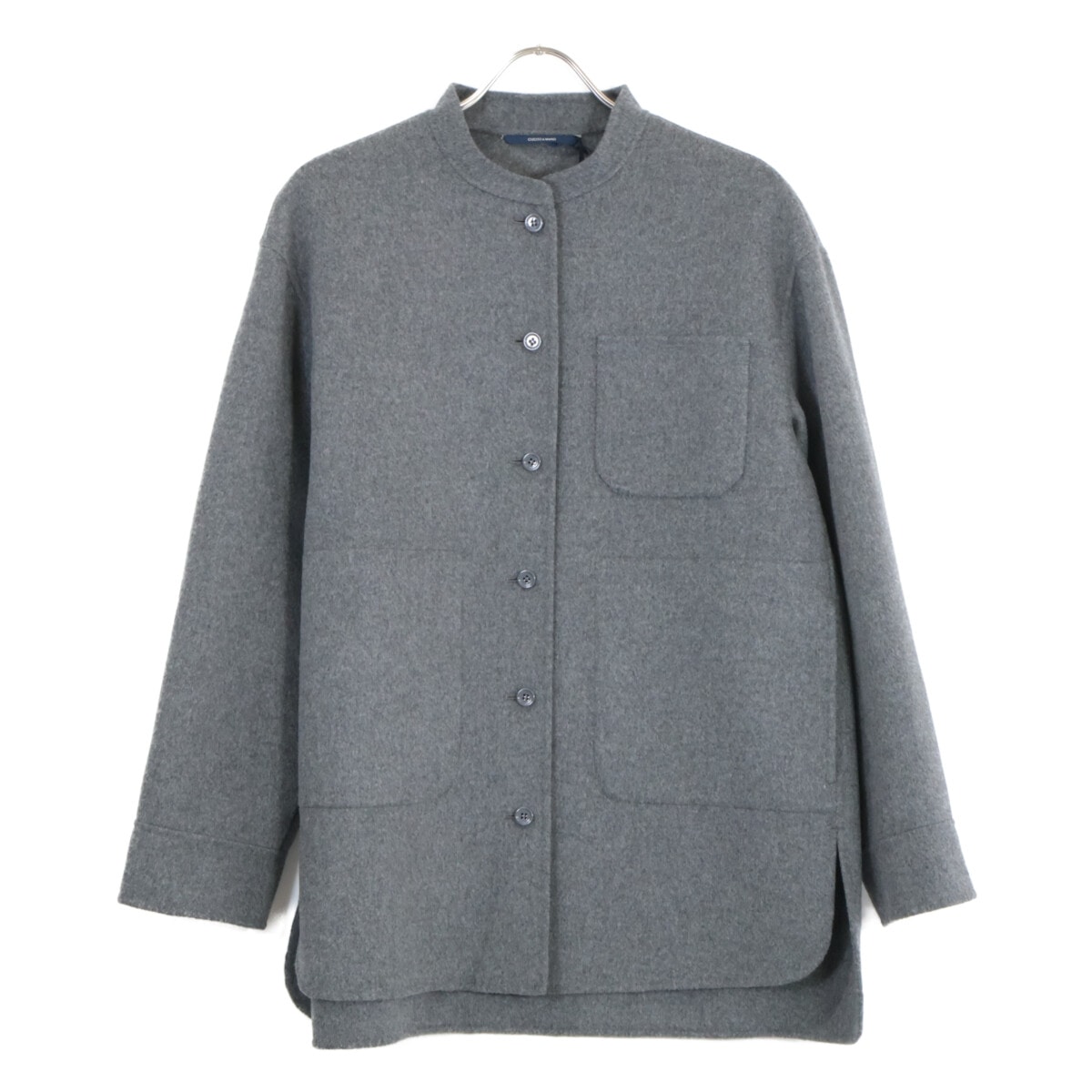 エスマックスマーラ 25AW グレー COSTANZA ピュアウール シャツジャケット 38