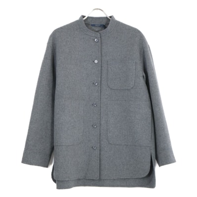 エスマックスマーラ 25AW グレー COSTANZA ピュアウール シャツジャケット 38