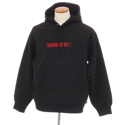【中古】シュプリーム Supreme × Swarovski 2025年秋冬 Motion Logo Hooded Sweatshirt パーカー ブラック【サイズM】【メンズ】