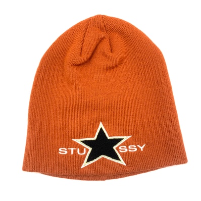 Stussy Skullcap Star Patch "Rust"