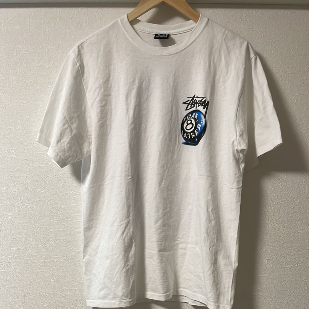 Stussy Born x Raised 8 Ball Tee "White"