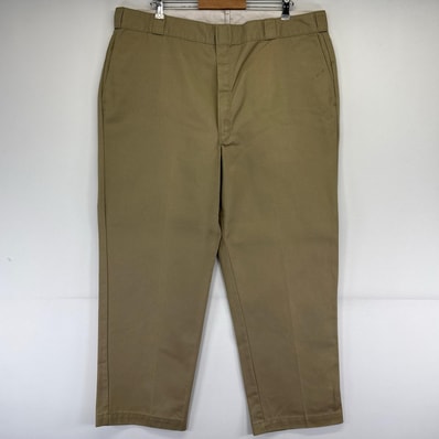 古着 80's/80年代 ディッキーズ Dickies USA製 パンツ 80's ワークパンツ チノパン 大きいサイズ チビタグ W44×L29 ベージュ系 メンズ