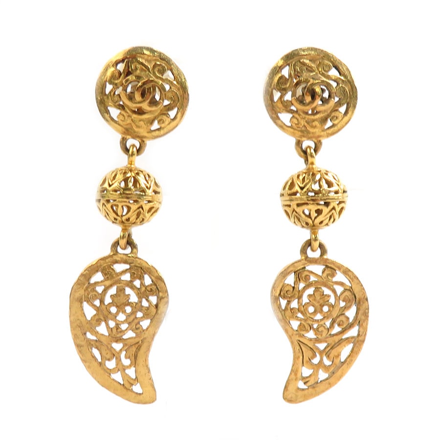 シャネル CHANEL イヤリング ココマーク メタル ゴールド レディース【中古】 e61163k