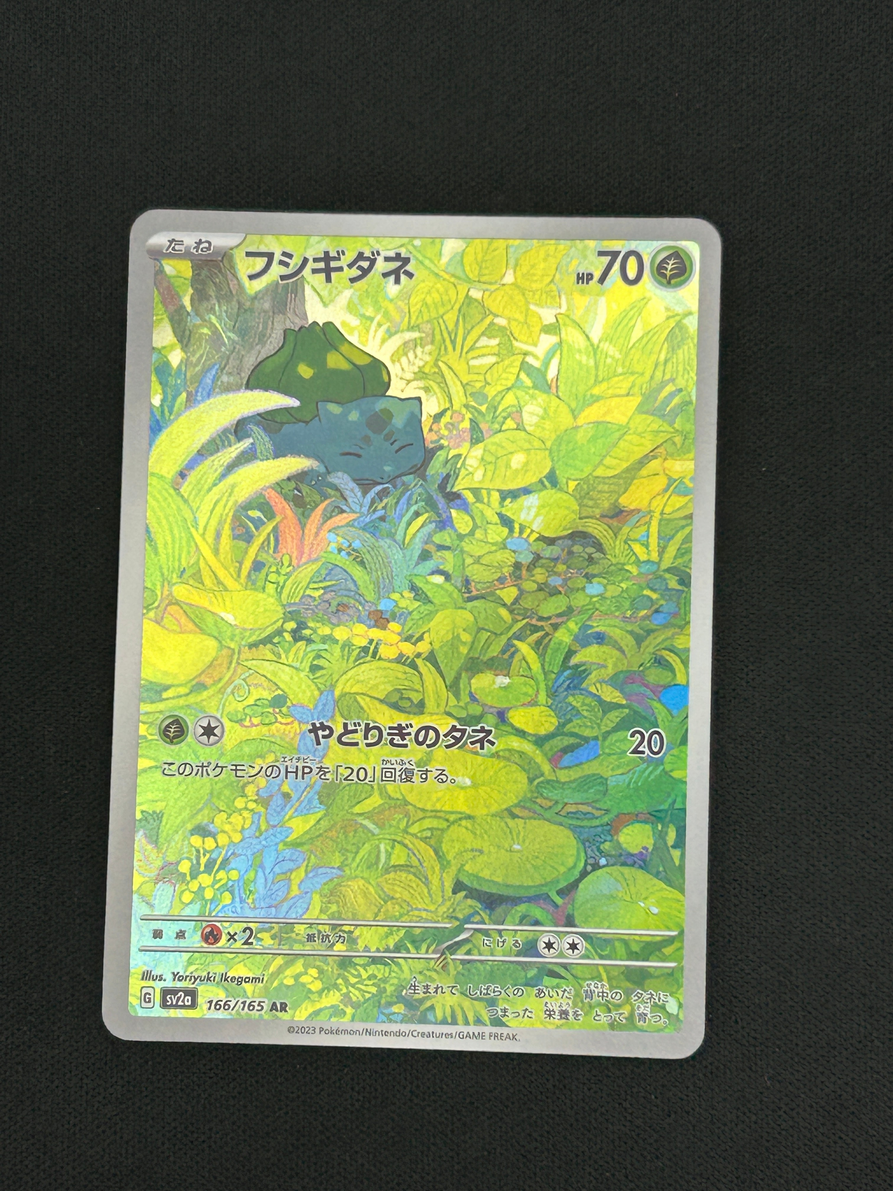 フシギダネ AR[SV2a 166/165](強化拡張パック「ポケモンカード151」)の