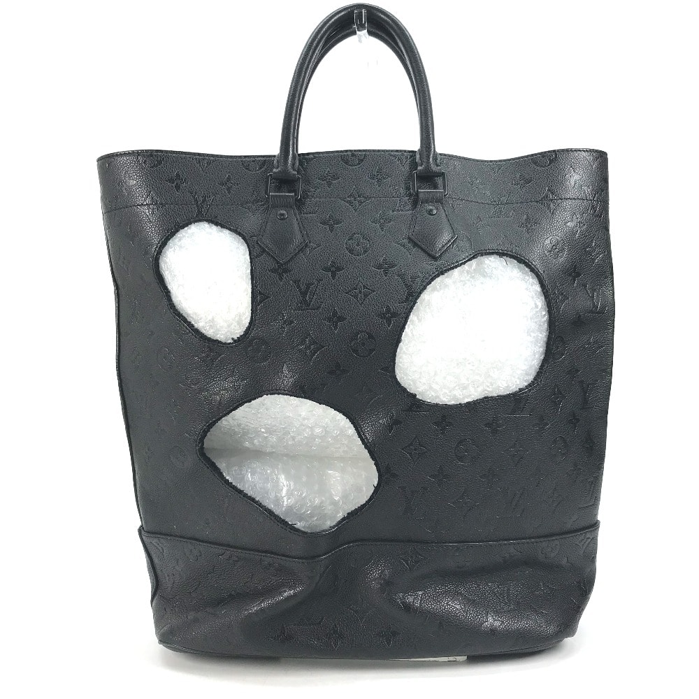 ルイヴィトン LOUIS VUITTON ウィズ・ホールズ PM M45887 川久保玲コラボ モノグラム・アンプラント カバン ショルダーバッグ コムデギャルソン トートバッグ モノグラムアンプラントレザー ノワール ブラック