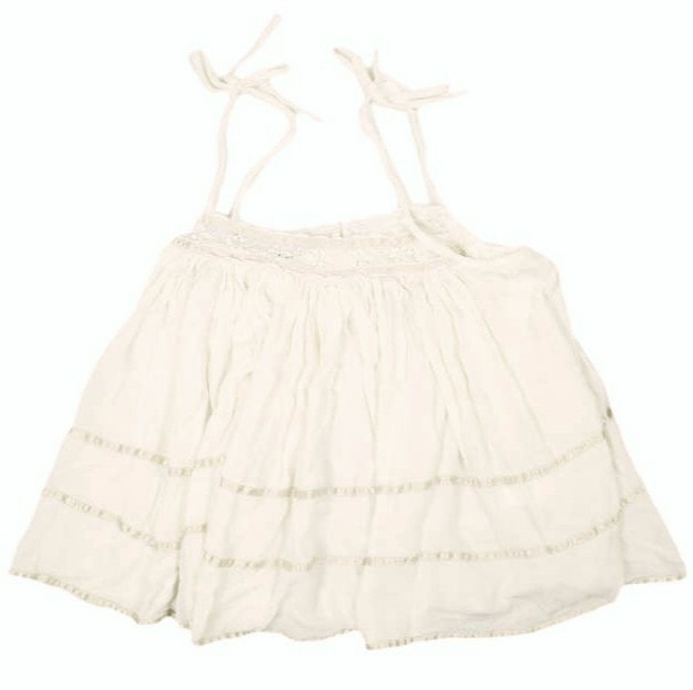 BEAMS BOY ビームスボーイ 21SS サテンテープ ギャザーキャミソール 13-01-0483-163 ONE SIZE NATURAL トップス g25946