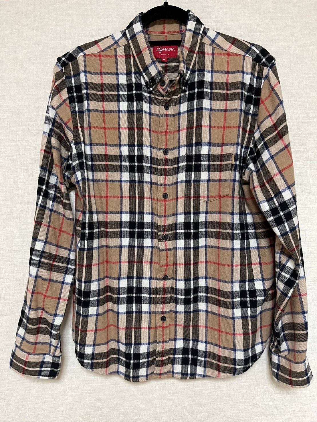 Supreme Tartan L/S Flannel Shirt "Tan"