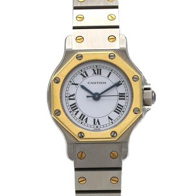 【ノーメンテナンス還元価格】カルティエ サントスオクタゴンSM コンビ SSxYG 自動巻