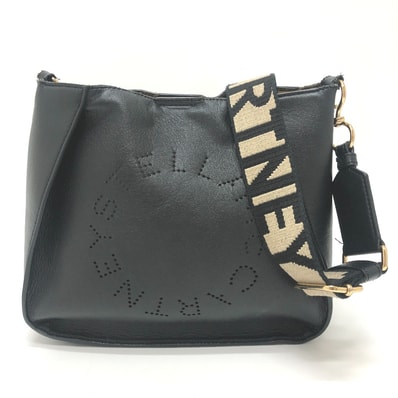 ステラマッカートニー Stella McCartney ロゴ クロスボディ 700159 カバン 斜め掛け ショルダーバッグ フェイクファー/合皮 ブラック