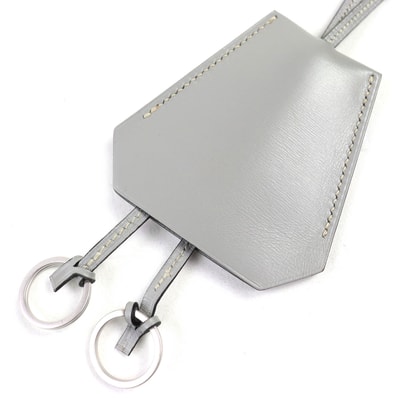 極美品 エルメス マルジェラ期 クロシェット レザー ネックレス ペンダント