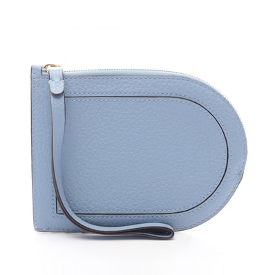 デルヴォー Delvaux Pin D Multifonctions コインケース 財布 レザー レディース ブルー系 【中古】