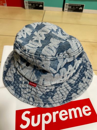 Supreme Fat Tip Jacquard Denim Crusher "Blue"