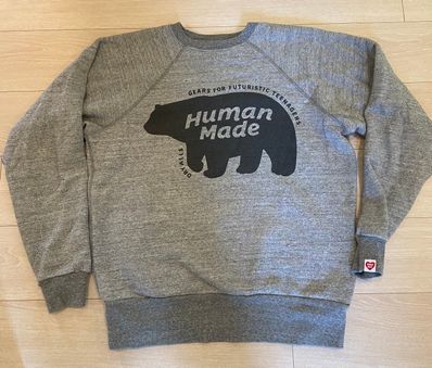 HUMAN MADE RAGLAN CREW NECK SWEATSHIRT "Grey"