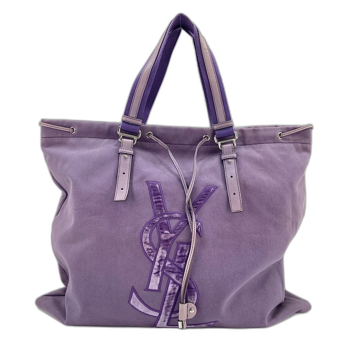 イヴ・サンローラン YSL カサンドラ トートバッグ キャンバス【中古】