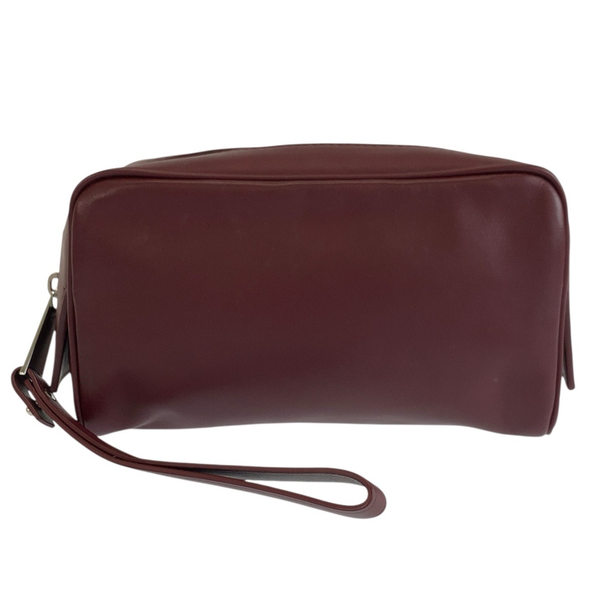 美品 BOTTEGAVENETA ボッテガヴェネタ ワインレッド ボルドー レザー クラッチバッグ セカンドバッグ ポーチ 604614 【中古】