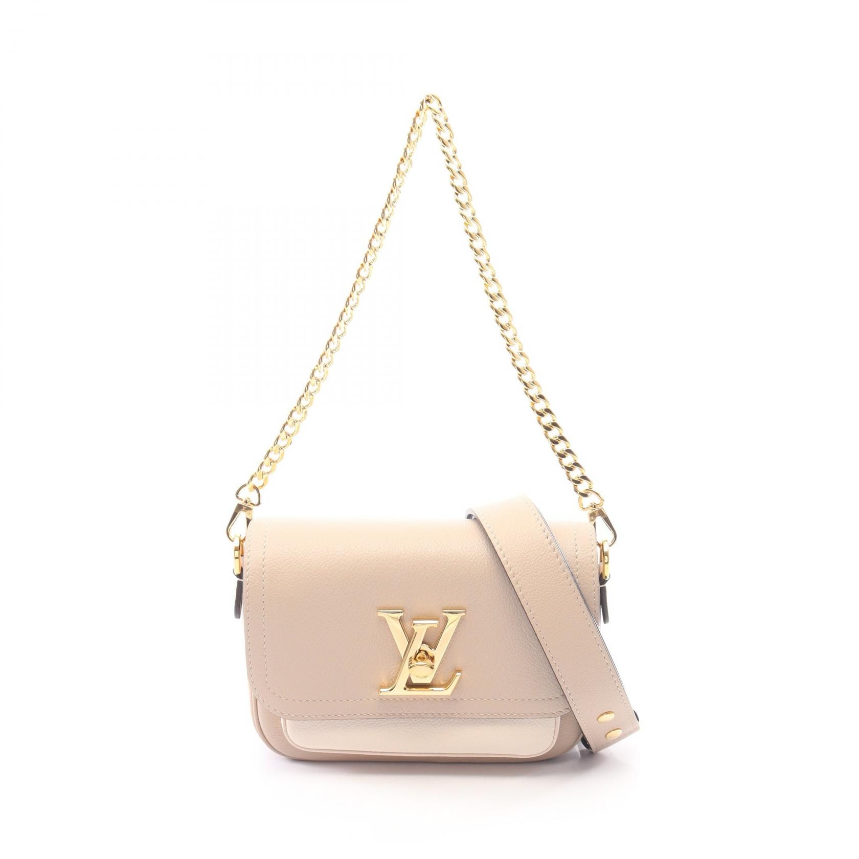 ルイ・ヴィトン LOUIS VUITTON ロックミー テンダー グレージュ 2WAY ハンドバッグ バッグ レザー ベージュ レディース ベージュ系 / ホワイト系 M58554 【中古】