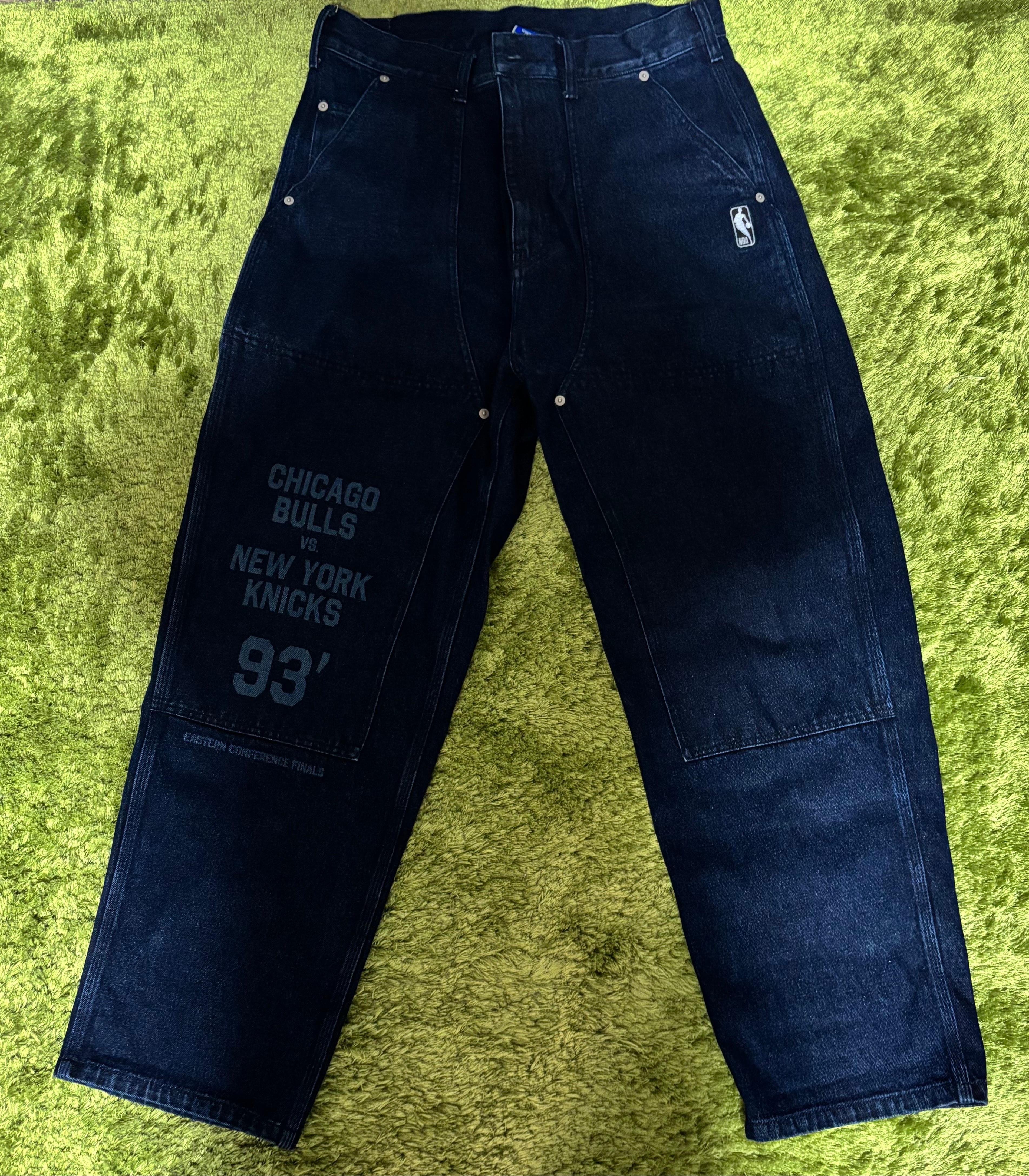 ウィンダンシー x NBA ジャカード ニット コンボ パンツ "ブルズ ニックス"