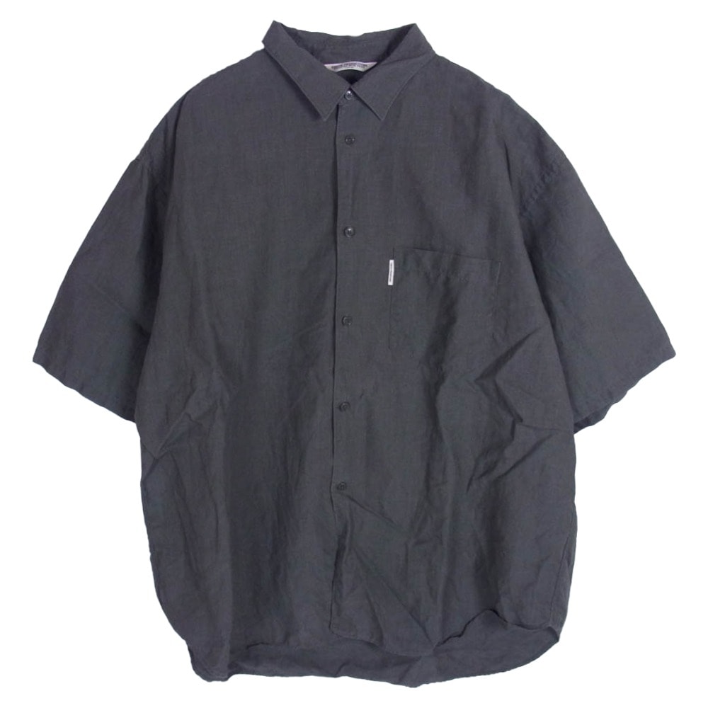 COOTIE クーティー 半袖シャツ Linen S/S Shirt リネン 半袖 シャツ モスグリーン系 L【中古】