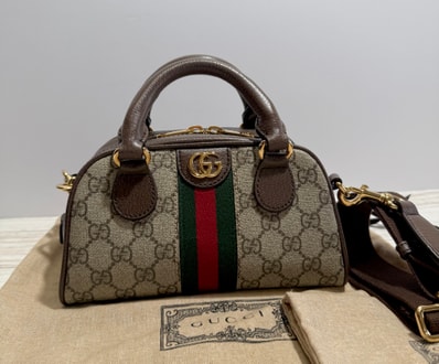 【定価237,600円/未使用/国内正規品】GUCCI グッチ オフィディアGGスプリームトップハンドルミニショルダーバッグ