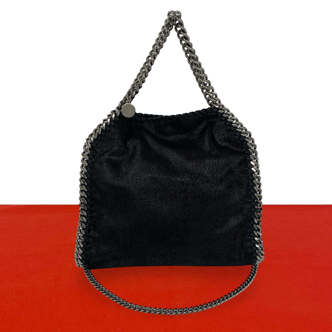 Stella McCartney ステラマッカートニー ファラベラ レザー ショルダーバッグ ブラック
 302-7