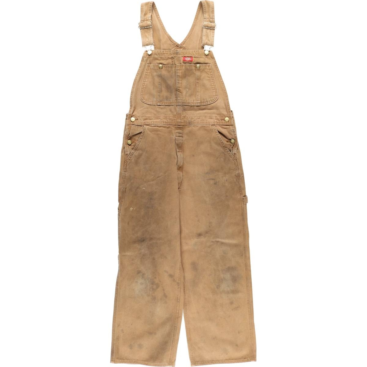 古着 ディッキーズ Dickies ダック オーバーオール メンズw32相当/eaa477443