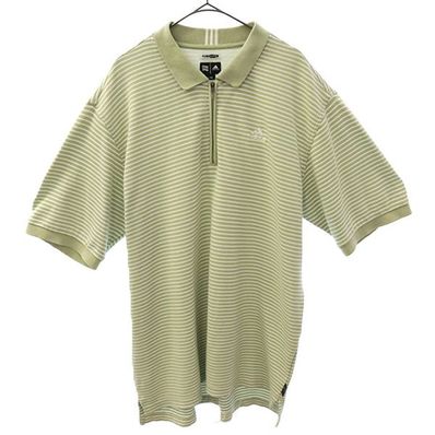 adidas ゴルフ 半袖 ハーフジップ ポロシャツ
