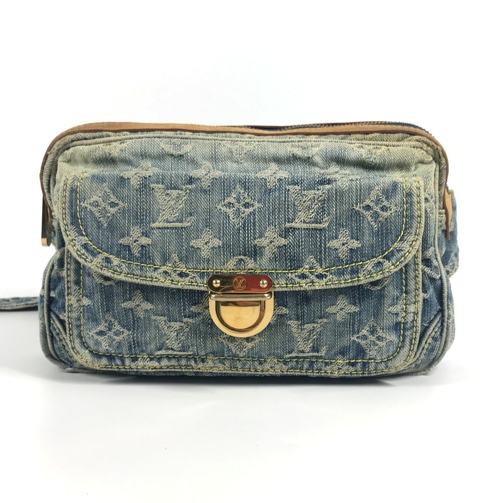 ルイヴィトン LOUIS VUITTON バムバッグ M95347 モノグラムデニム カバン ボディバッグ クロス ウエストバッグ モノグラムデニムキャンバス ブルー