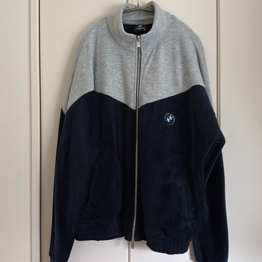 KITH BMW VELOUR TRACK JACKET "Navy"