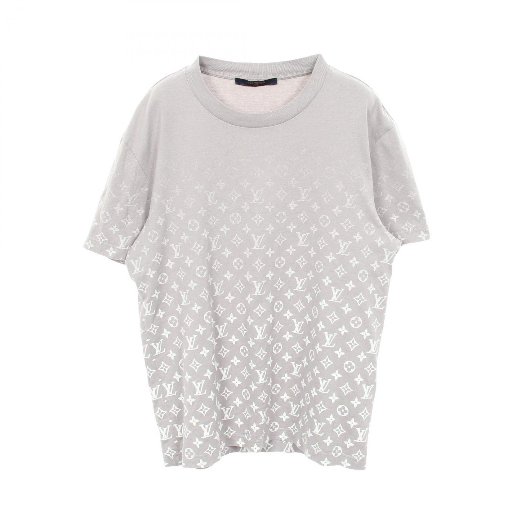 ルイ・ヴィトン LOUIS VUITTON モノグラムグラディエント クルーネック 半袖Tシャツ 衣料品 トップス コットン グレー メンズ グレー系 RM211Q NPG HKY42W 【中古】