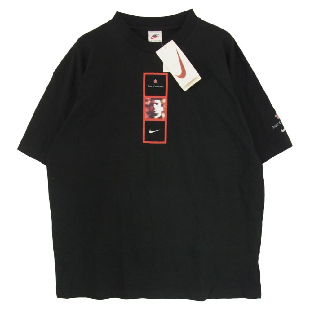 NIKE ナイキ カットソー 90s Eric Cantona エリック カントナ Manchester United マンチェスター ユナイテッド  Tシャツ ブラック系 XL【中古】