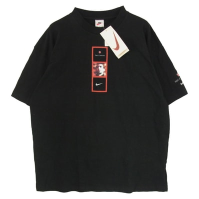 NIKE ナイキ カットソー 90s Eric Cantona エリック カントナ Manchester United マンチェスター ユナイテッド Tシャツ ブラック系 XL【中古】