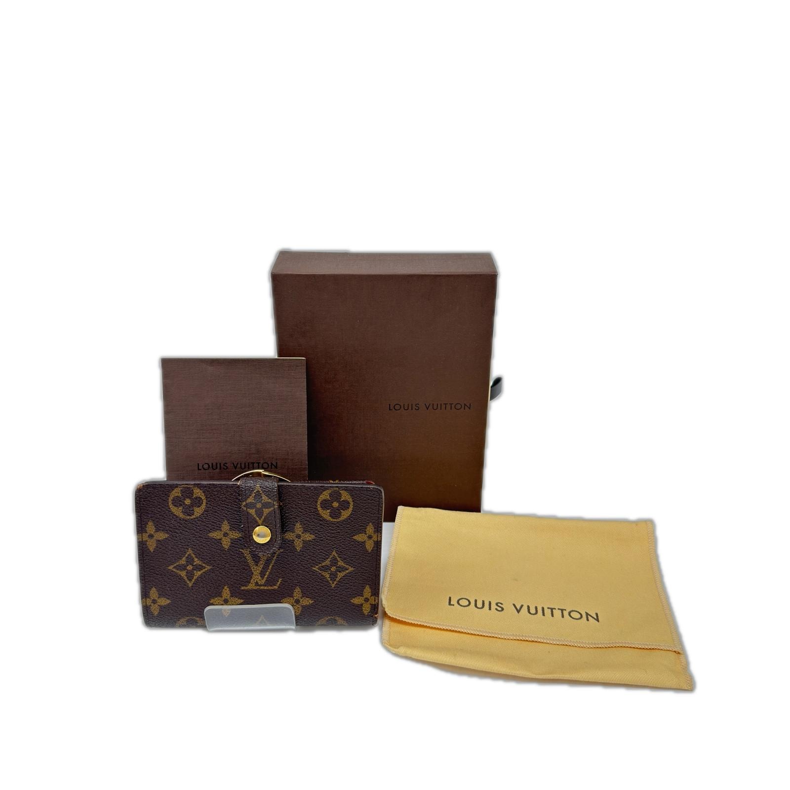 LOUIS VUITTON ルイヴィトン 2つ折り財布 モノグラム ポルト モネ ビエ ヴィエノワ MI1170 箱付 M61663 ブラウン