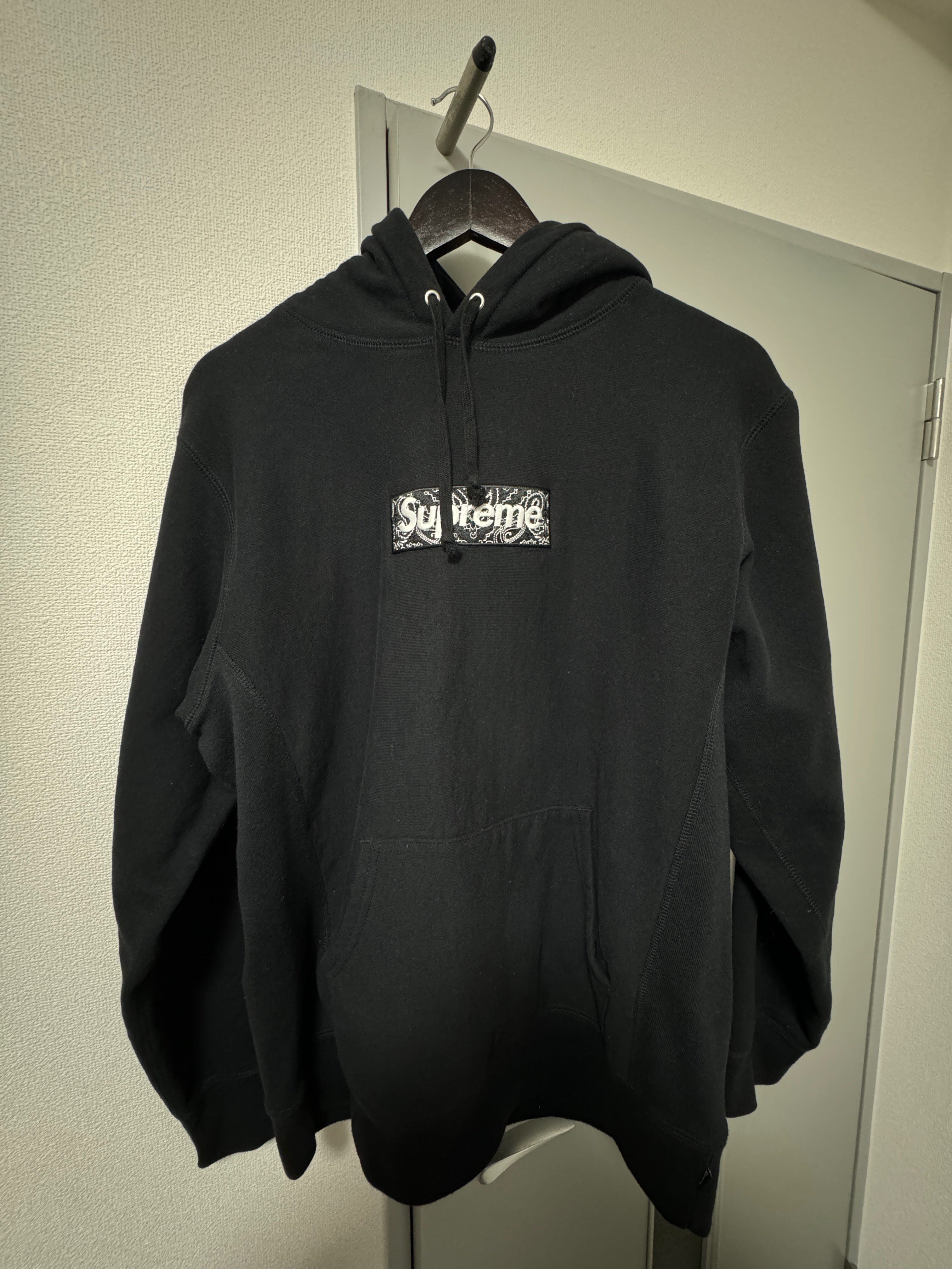 Supreme Bandana Box Logo Hooded Sweatshirt "Black"