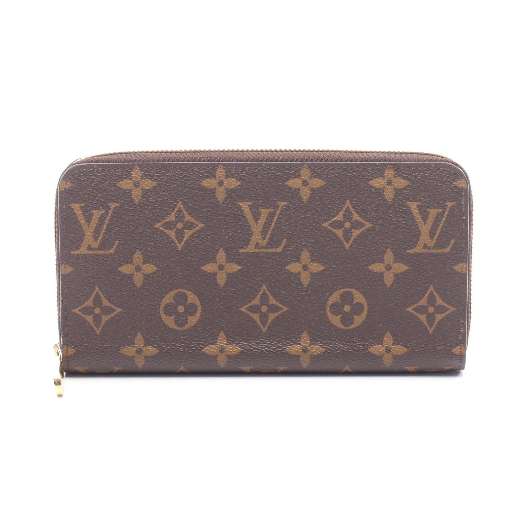 ルイ・ヴィトン LOUIS VUITTON ジッピーウォレット ラウンド長財布 財布 レザー PVC モノグラム ローズバレリーヌ レディース ブラウン系 / ピンク系 M41894 【中古】