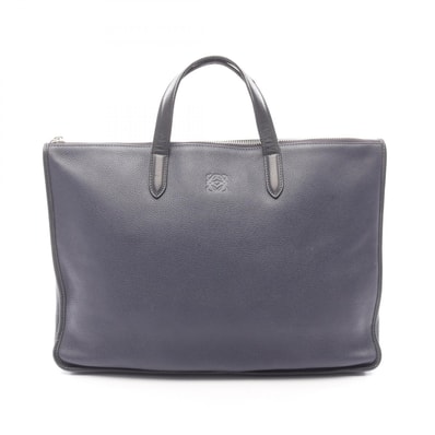 ロエベ LOEWE トレド ブリーフケース バッグ レザー メンズ ネイビー系 / ブラック系 【中古】