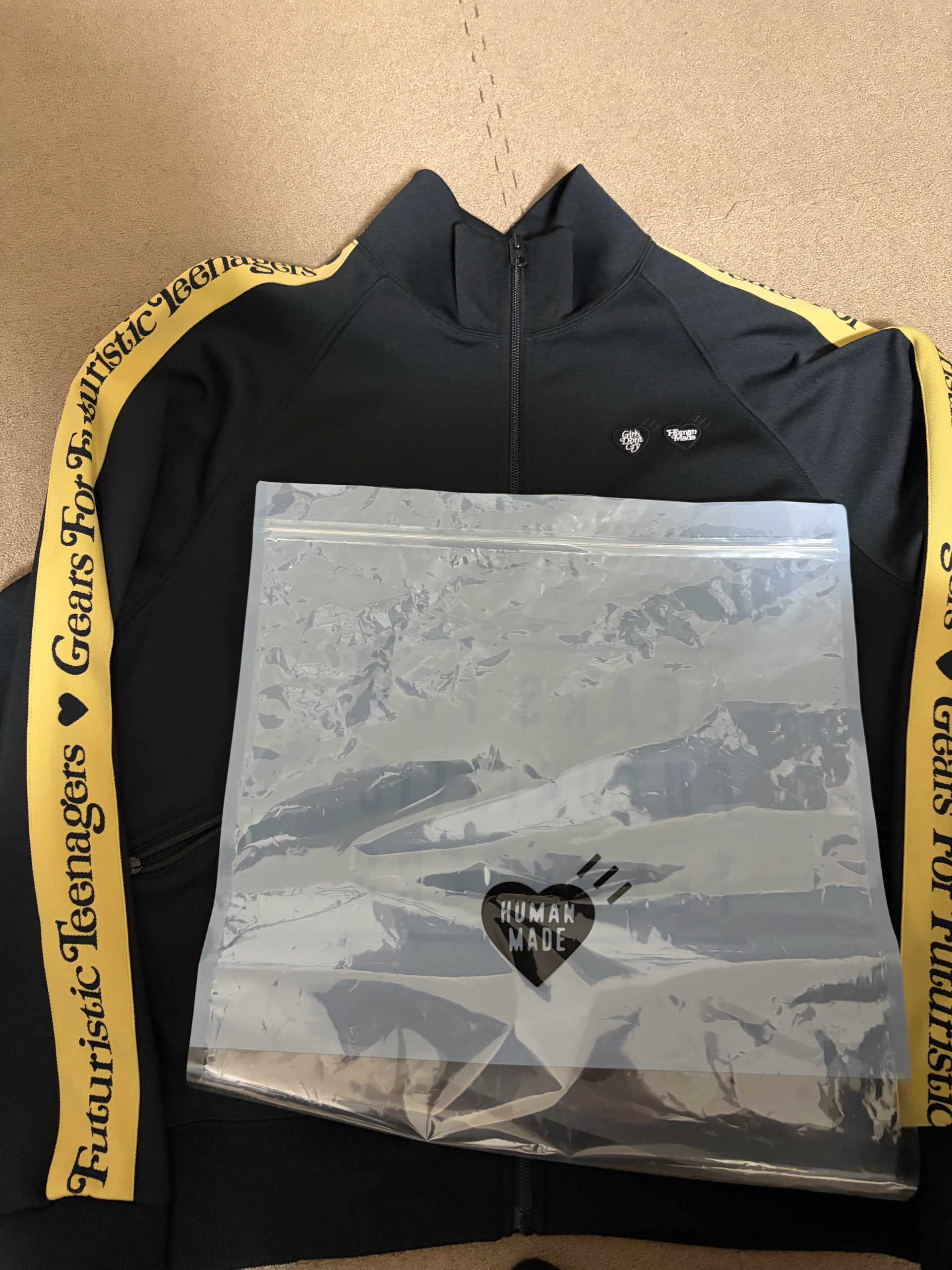 HUMAN MADE x VERDY Girls Don't Cry GDC Track Jacket "Black"