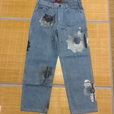 Supreme Nate Lowman Double Knee Painter Pant "Denim"
