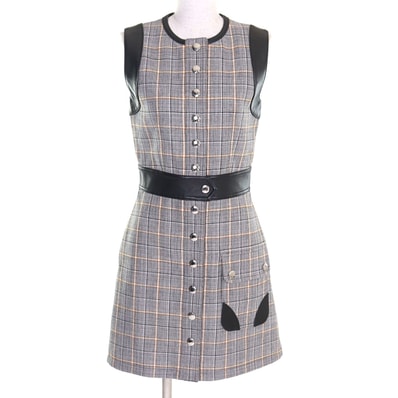 極美品 ルイヴィトン ワンピース グレー系 レディース 34 FPDR64