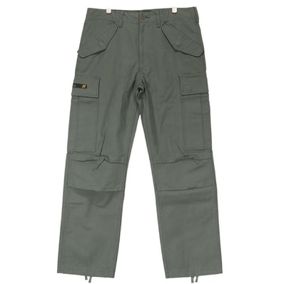 WTAPS ダブルタップス 15AW M-65/TROUSERS.NYCO.SATIN 152GWDT-PTM10 M65 トラウザーズ コットン ナイロン サテン オリーブドラブ 6ポケット カーゴ パンツ ボトムス サイズ2(M)